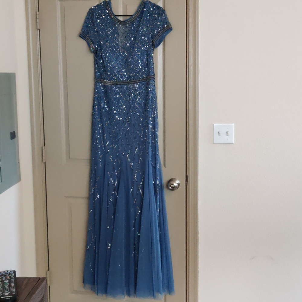 Adrianna papell blue dress, size ten